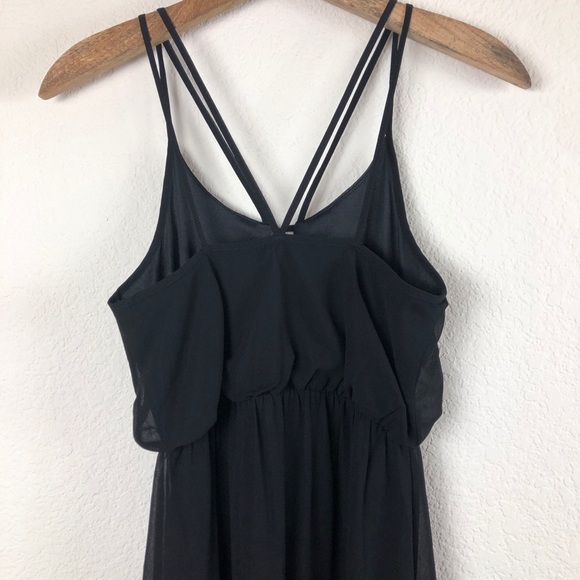 ASTR Maxi Black Dress With Front Slits XS NWT - Picture 8 of 8